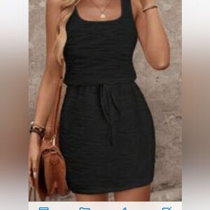 NEW! Black Sleeveless Dress/Cover up